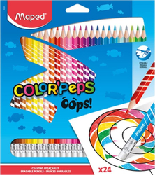 Fotoja e Lapsa me gomë Maped Colorpeps Oops, 24 ngjyra
