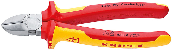 Fotoja e Dana të izoluara Knipex 70 06 180, 100V, 180 mm, të kuqe