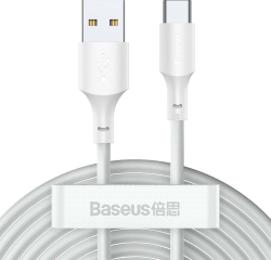 Fotoja e Kabllo Baseus USB-A - USB-C 1.5m, e bardhë