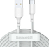 Fotoja e Kabllo Baseus USB-A - USB-C 1.5m, e bardhë, Picture 1