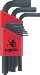 Fotoja e Set çelësash Bondhus, 1.5 - 10, 9 copë
