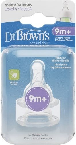 Fotoja e Memë Dr Browns Pacifier 4, 9 muaj+, 2 copë