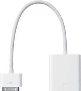 Fotoja e Përshtatës Apple 30-pin në VGA, i bardhë