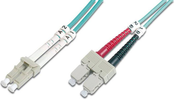 Fotoja e Kabllo fibër optike Digitus Patchcord DK-2532-03-4, OM4, LC-SC, 3 metra