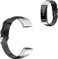 Fotoja e Rrip lëkure Strado për Huawei Band 3/4 PRO, i zi