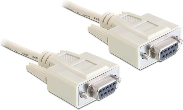 Fotoja e Kabllo Delock DB-9 - DB-9, 3m, bezhë