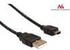 Fotoja e Kabllo Maclean MCTV-586, USB, 0.5m, e zezë, Picture 1