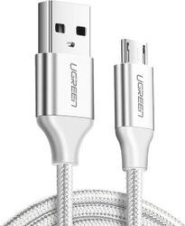 Fotoja e Kabllo Ugreen USB-A në microUSB, 2m, e bardhë