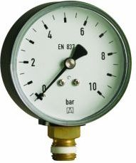 Fotoja e Manometër ngrohjeje Afriso RF 100 rad, 100 mm, -1÷0 bar, G1/2'', klasa 2.5