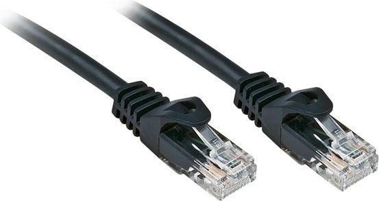 Fotoja e Kabllo patchcord Lindy Cat.6, U/UTP, 0.3m, e zezë