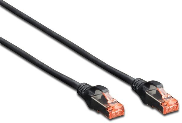 Fotoja e Set kabllosh patchcord Digitus, Cat.6, S/FTP, 3m, 10 copë, të zeza