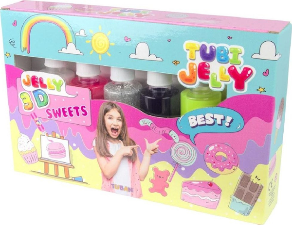 Fotoja e Set ngjyrash uji Tuban Tubi Jelly, 6 ngjyra, +8 vjeç