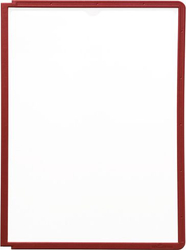 Fotoja e Panel informativ A4 Durable Sherpa, multifunksion, kuadër i kuq, PP, 322 × 235 × 5 mm