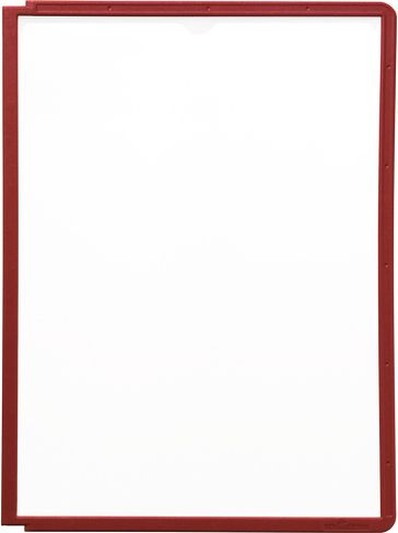 Fotoja e Panel informativ A4 Durable Sherpa, multifunksion, kuadër i kuq, PP, 322 × 235 × 5 mm
