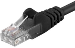 Fotoja e Kabllo PremiumCord Patch UTP, RJ45-RJ45, kategoria 5e, 1.5m, e zezë