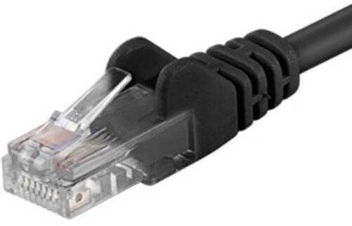 Fotoja e Kabllo PremiumCord Patch UTP, RJ45-RJ45, kategoria 5e, 1.5m, e zezë