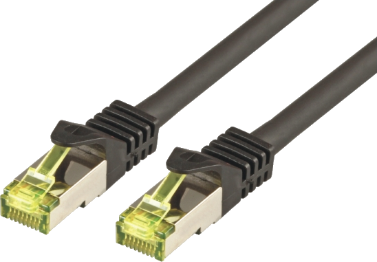 Fotoja e Kabllo rrjeti Mcab, S-FTP, Cat7, PIMF, LSZH, 7.5m, të zeza