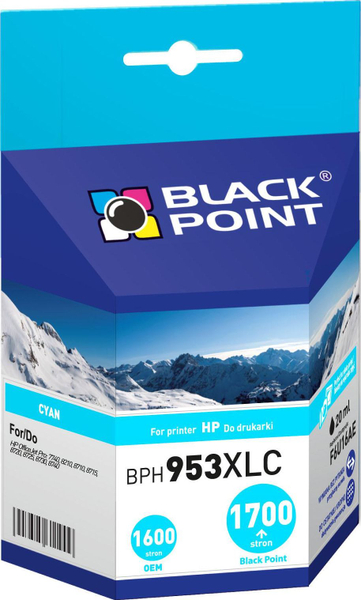 Fotoja e Ngjyrë për printer Black Point BPH953XLC, cyan
