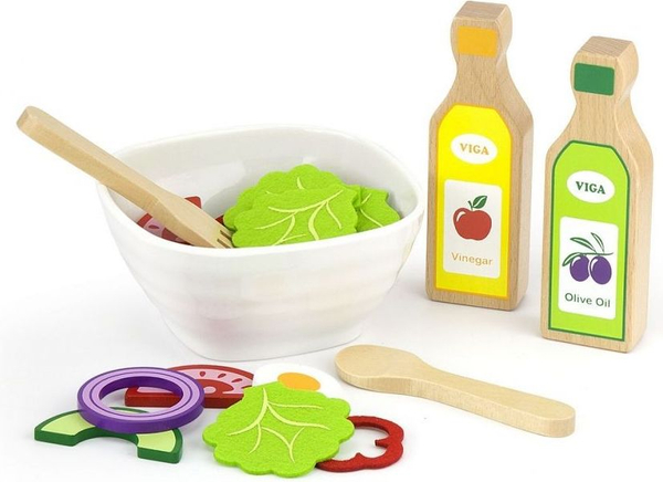 Fotoja e Lodër set sallate prej druri Viga Toys, 36 elemente