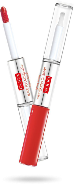 Fotoja e Shkëlqyes për buzë Pupa, 001 Hot Coral, 2 x 4 ml