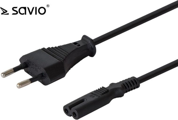 Fotoja e Kabllo energjie Savio CL-105, 3m, e zezë