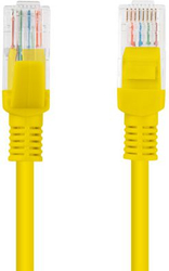 Fotoja e Kabllo patchcord Lanberg Cat.6, pa mbrojtje, 15m, e verdhë