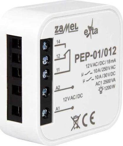 Fotoja e Rele elektromagnetike Zamel PEP-01/012, 12VAC/DC, 10A