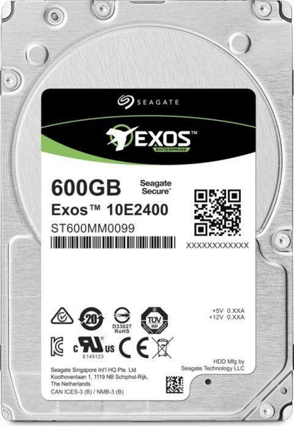 Fotoja e Disk për server Seagate Exos E 10E2400 600GB 2.5'' SAS-3 (12Gb/s)