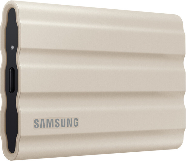 Fotoja e Disk i jashtëm Samsung T7 Shield, 2TB, bezhë