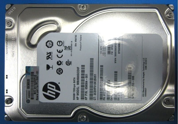 Fotoja e Hard Disk HPE, 500GB, 7200 rpm, 3.5", SATA, i zi