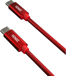 Fotoja e Kabllo YENKEE YCU C101 RD USB-C, 60W, 1m, e kuqe