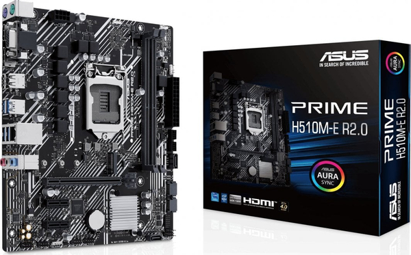 Fotoja e Pllakë amë Asus PRIME H510M-E R2.0, Intel H510, Socket 1200, 2 slota, Micro ATX