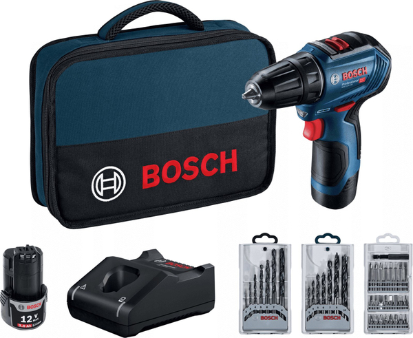 Fotoja e Trapani pa tela Bosch GSR 12V-30, 12V, 2 bateri 2 Ah