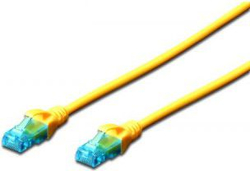 Fotoja e Kabllo Digitus Patch cord, U/UTP, cat.5e, PVC1m, e verdhë