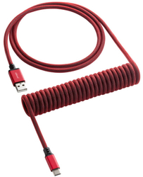 Fotoja e Kabllo spirale CableMod Classic, USB-C/USB-A, 1,5m, e kuqe