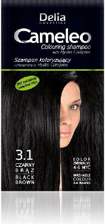 Fotoja e Ngjyrë për flokë Delia Cosmetics Cameleo Color Shampoo 3.1, kafe