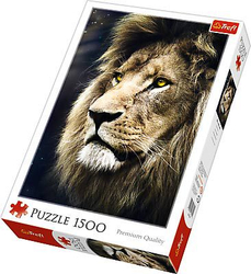 Fotoja e Puzzle Trefil Portret i një luani, 1500 elemente