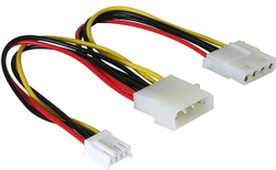 Fotoja e Kabllo Delock Molex x2 - 4-pin, 0.2m, Multicolor (82111)