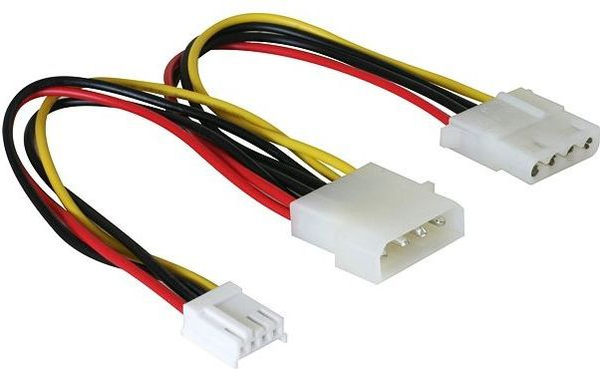 Fotoja e Kabllo Delock Molex x2 - 4-pin, 0.2m, Multicolor (82111)