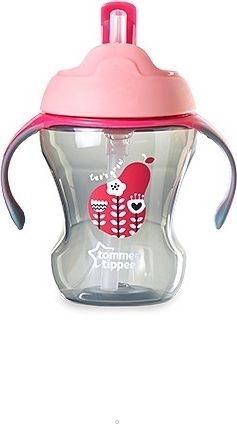 Fotoja e Biberon Tommee Tippee Straw Girl, 230ml, rozë