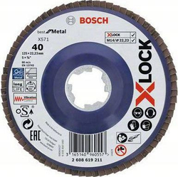 Fotoja e Disk gërryes Bosch X-LOCK, K40, 125mm