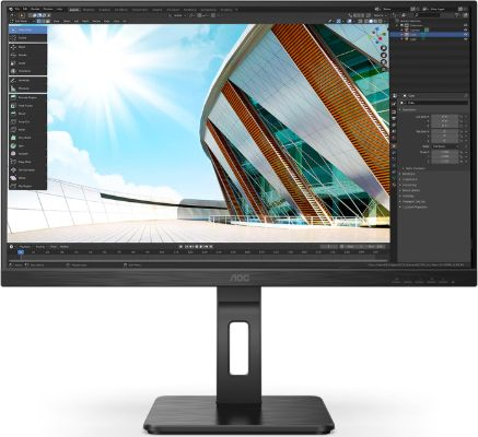 Fotoja e Monitor AOC 27P2Q, Full-HD, 27", 75Hz, i zi