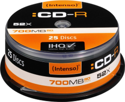 Fotoja e Set CD-R Intenso CD-R 700 MB 52x 1001124, 25 copë