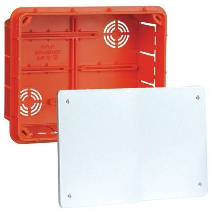 Fotoja e Kuti elektro-plastike Elektro-Plast PP/T6, 160x130x70 mm, portokalli