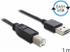 Fotoja e Kabllo Delock USB-A - USB-B, 1m, e zezë, Picture 1