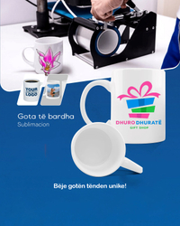 Fotoja e Gotë e personalizueshme Dhuro Dhurate, porcelan, e bardhë, 400 ml