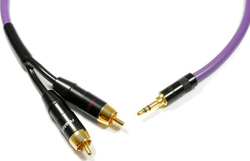 Fotoja e Kabllo Melodika Jack 3.5mm në RCA (Cinch) x2, 10m, vjollcë