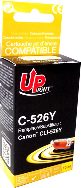 Fotoja e Ngjyrë për printer UPrint C-526Y/CLI526Y, e verdhë
