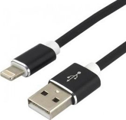 Fotoja e Kabllo EverActive USB-A në Lightning, 1.5m, e zezë