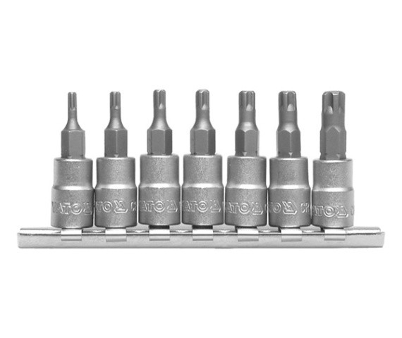 Fotoja e Set me maja torx Yato YT-0461, 1/4", T10-T40, 7 copë